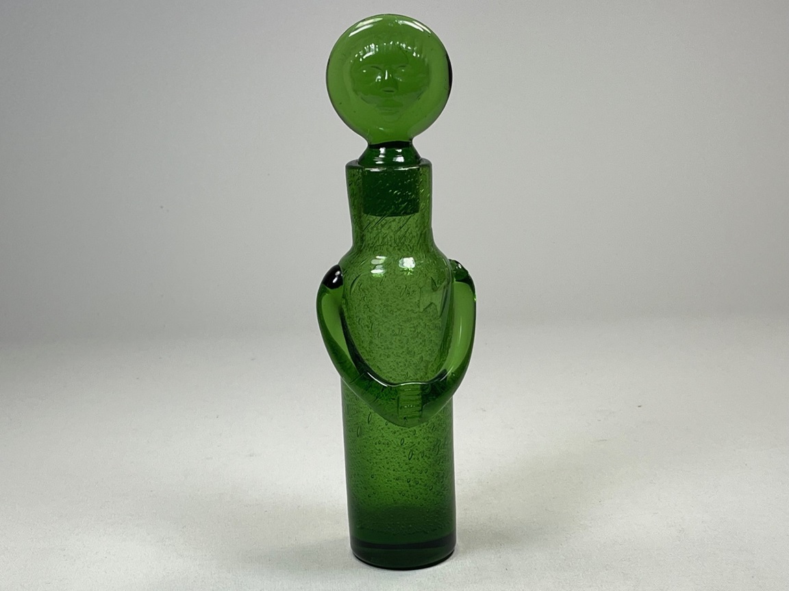 ヴィンテージ☆People人型ガラスボトル パープル☆Erik Hoglund